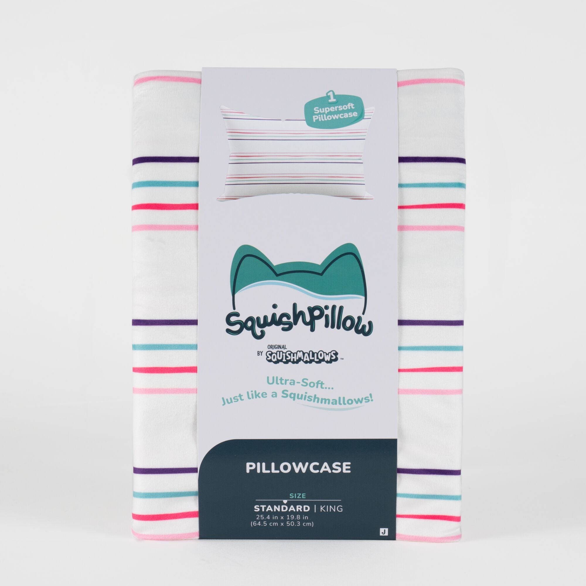 "Sweet Stripes" SquishPillow Pillowcase (Standard)